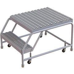 TRI-ARC - Rolling & Wall Mounted Ladders & Platforms Type: Rolling Warehouse Ladder Style: Rolling Safety Ladder - USA Tool & Supply