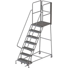 TRI-ARC - Rolling & Wall Mounted Ladders & Platforms Type: Rolling Warehouse Ladder Style: Rolling Platform Ladder - USA Tool & Supply