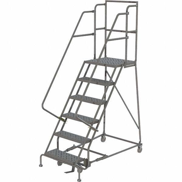 TRI-ARC - Rolling & Wall Mounted Ladders & Platforms Type: Rolling Warehouse Ladder Style: Rolling Platform Ladder - USA Tool & Supply