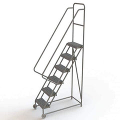 TRI-ARC - Rolling & Wall Mounted Ladders & Platforms Type: TiltNRoll Rolling Ladder Style: Tilt & Roll Safety Ladder - USA Tool & Supply