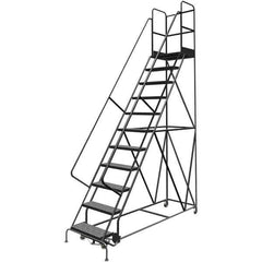TRI-ARC - Rolling & Wall Mounted Ladders & Platforms Type: Rolling Warehouse Ladder Style: Rolling Platform Ladder - USA Tool & Supply