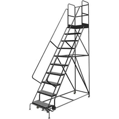 TRI-ARC - Rolling & Wall Mounted Ladders & Platforms Type: Rolling Warehouse Ladder Style: Rolling Platform Ladder - USA Tool & Supply