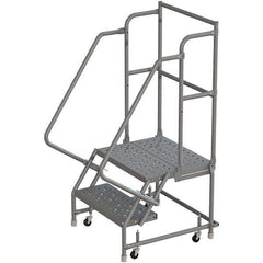 TRI-ARC - Rolling & Wall Mounted Ladders & Platforms Type: Rolling Warehouse Ladder Style: Rolling Platform Ladder - USA Tool & Supply