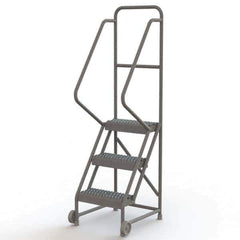 TRI-ARC - Rolling & Wall Mounted Ladders & Platforms Type: TiltNRoll Rolling Ladder Style: Tilt & Roll Safety Ladder - USA Tool & Supply