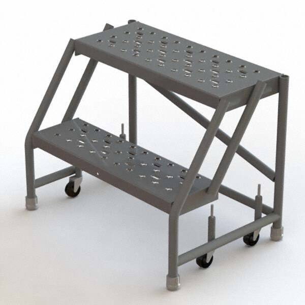 TRI-ARC - Rolling & Wall Mounted Ladders & Platforms Type: Rolling Warehouse Ladder Style: Rolling Platform Ladder - USA Tool & Supply