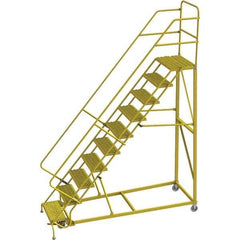 TRI-ARC - Rolling & Wall Mounted Ladders & Platforms Type: Stairway Slope Ladder Style: Forward Descent 50 Degree Incline - USA Tool & Supply
