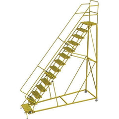 TRI-ARC - Rolling & Wall Mounted Ladders & Platforms Type: Stairway Slope Ladder Style: Forward Descent 50 Degree Incline - USA Tool & Supply