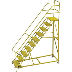 TRI-ARC - Rolling & Wall Mounted Ladders & Platforms Type: Stairway Slope Ladder Style: Forward Descent 50 Degree Incline - USA Tool & Supply