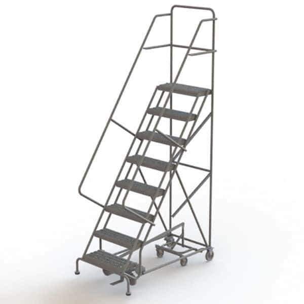 TRI-ARC - Rolling & Wall Mounted Ladders & Platforms Type: All-Directional Ladder Style: Forward Descent 50 Degree Incline - USA Tool & Supply