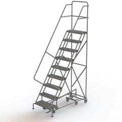 TRI-ARC - Rolling & Wall Mounted Ladders & Platforms Type: All-Directional Ladder Style: Forward Descent 50 Degree Incline - USA Tool & Supply