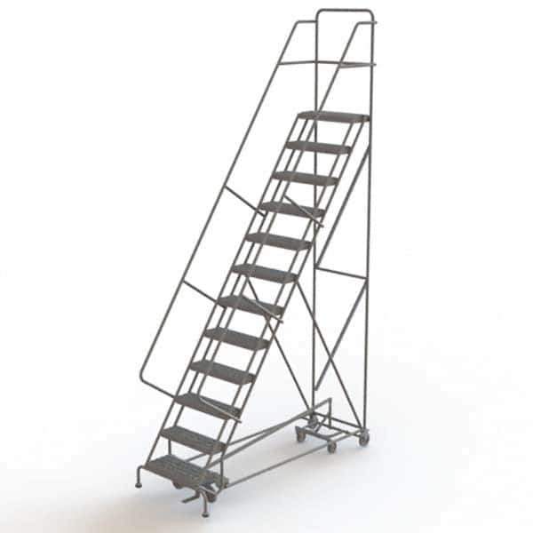 TRI-ARC - Rolling & Wall Mounted Ladders & Platforms Type: All-Directional Ladder Style: Forward Descent 50 Degree Incline - USA Tool & Supply