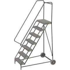 TRI-ARC - Rolling & Wall Mounted Ladders & Platforms Type: Rolling Warehouse Ladder Style: Rolling Safety Ladder - USA Tool & Supply