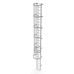 TRI-ARC - Rolling & Wall Mounted Ladders & Platforms Type: Fixed Ladder Style: Safety Cage - USA Tool & Supply