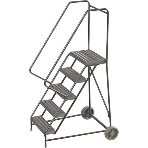 TRI-ARC - Rolling & Wall Mounted Ladders & Platforms Type: Rolling Warehouse Ladder Style: Rolling Safety Ladder - USA Tool & Supply
