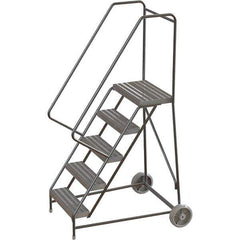 TRI-ARC - Rolling & Wall Mounted Ladders & Platforms Type: Rolling Warehouse Ladder Style: Rolling Safety Ladder - USA Tool & Supply