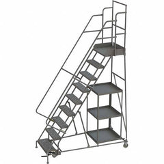 TRI-ARC - Rolling & Wall Mounted Ladders & Platforms Type: Stock-Picking Ladder Style: Rolling Safety Stock Picking Ladder - USA Tool & Supply