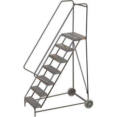 TRI-ARC - Rolling & Wall Mounted Ladders & Platforms Type: Rolling Warehouse Ladder Style: Rolling Safety Ladder - USA Tool & Supply