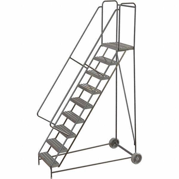 TRI-ARC - Rolling & Wall Mounted Ladders & Platforms Type: Rolling Warehouse Ladder Style: Rolling Safety Ladder - USA Tool & Supply