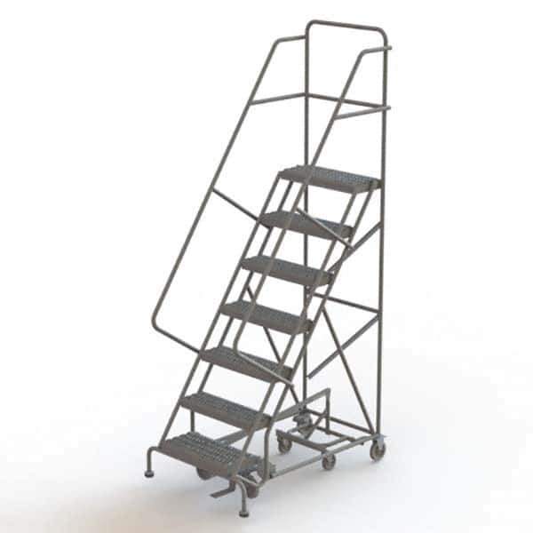 TRI-ARC - Rolling & Wall Mounted Ladders & Platforms Type: All-Directional Ladder Style: Forward Descent 50 Degree Incline - USA Tool & Supply