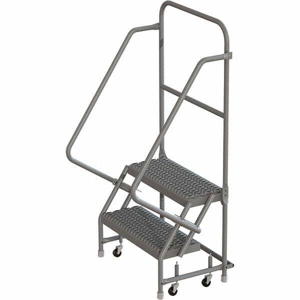 TRI-ARC - Rolling & Wall Mounted Ladders & Platforms Type: Rolling Warehouse Ladder Style: Rolling Platform Ladder - USA Tool & Supply