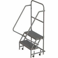 TRI-ARC - Rolling & Wall Mounted Ladders & Platforms Type: Rolling Warehouse Ladder Style: Rolling Platform Ladder - USA Tool & Supply