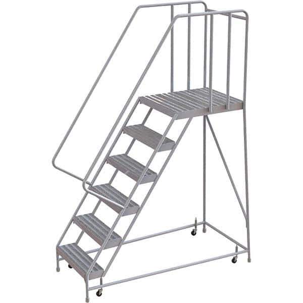 TRI-ARC - Rolling & Wall Mounted Ladders & Platforms Type: Rolling Warehouse Ladder Style: Rolling Safety Ladder - USA Tool & Supply