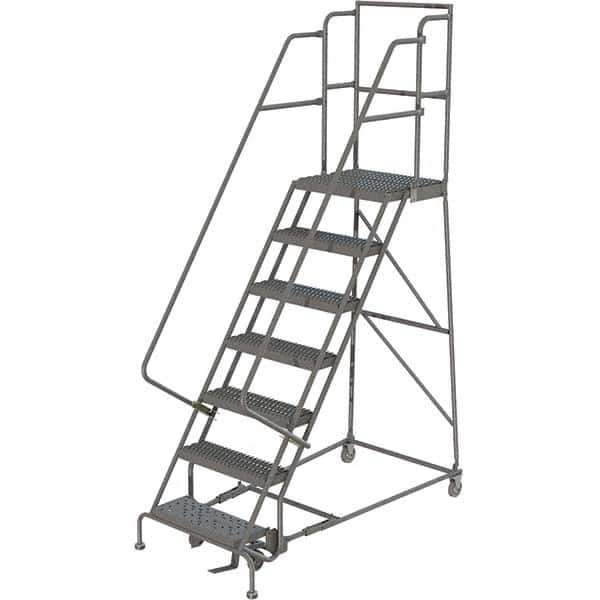 TRI-ARC - Rolling & Wall Mounted Ladders & Platforms Type: Rolling Warehouse Ladder Style: Rolling Platform Ladder - USA Tool & Supply