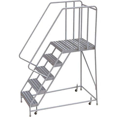 TRI-ARC - Rolling & Wall Mounted Ladders & Platforms Type: Rolling Warehouse Ladder Style: Rolling Safety Ladder - USA Tool & Supply