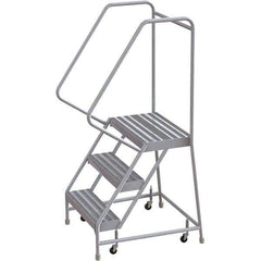 TRI-ARC - Rolling & Wall Mounted Ladders & Platforms Type: Rolling Warehouse Ladder Style: Rolling Safety Ladder - USA Tool & Supply