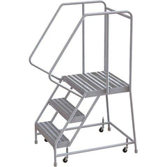 TRI-ARC - Rolling & Wall Mounted Ladders & Platforms Type: Rolling Warehouse Ladder Style: Rolling Safety Ladder - USA Tool & Supply