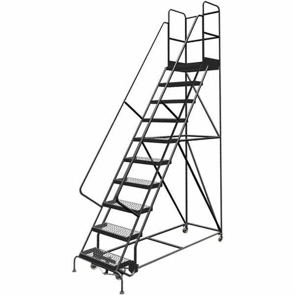 TRI-ARC - Rolling & Wall Mounted Ladders & Platforms Type: Rolling Warehouse Ladder Style: Rolling Platform Ladder - USA Tool & Supply