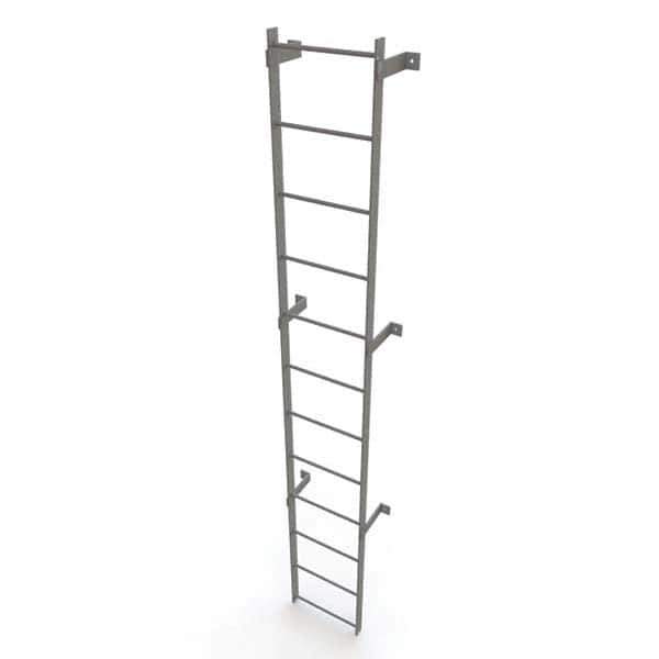 TRI-ARC - Rolling & Wall Mounted Ladders & Platforms Type: Fixed Ladder Style: Safety Cage - USA Tool & Supply
