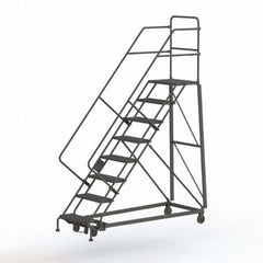 TRI-ARC - Rolling & Wall Mounted Ladders & Platforms Type: Stairway Slope Ladder Style: Rolling Safety Ladder - USA Tool & Supply