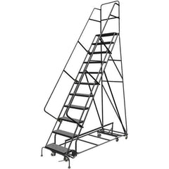 TRI-ARC - Rolling & Wall Mounted Ladders & Platforms Type: All-Directional Ladder Style: Rolling Safety Ladder - USA Tool & Supply