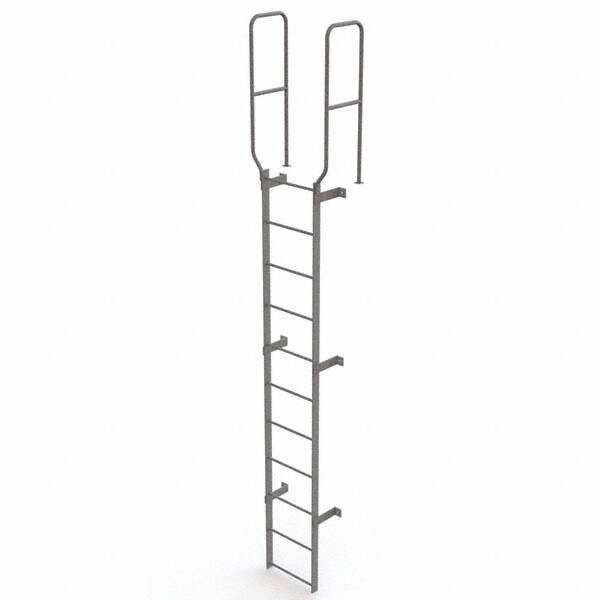 TRI-ARC - Rolling & Wall Mounted Ladders & Platforms Type: Fixed Ladder Style: Safety Cage - USA Tool & Supply