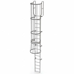 TRI-ARC - Rolling & Wall Mounted Ladders & Platforms Type: Fixed Ladder Style: Safety Cage - USA Tool & Supply