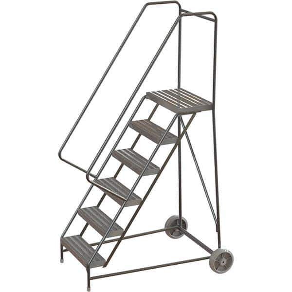 TRI-ARC - Rolling & Wall Mounted Ladders & Platforms Type: Rolling Warehouse Ladder Style: Rolling Safety Ladder - USA Tool & Supply