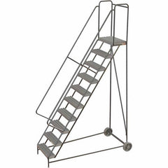 TRI-ARC - Rolling & Wall Mounted Ladders & Platforms Type: Rolling Warehouse Ladder Style: Rolling Safety Ladder - USA Tool & Supply