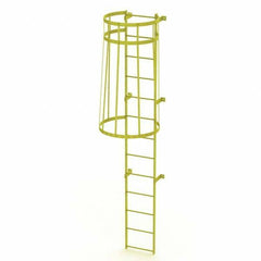 TRI-ARC - Rolling & Wall Mounted Ladders & Platforms Type: Fixed Ladder Style: Safety Cage - USA Tool & Supply