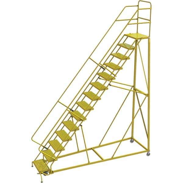 TRI-ARC - Rolling & Wall Mounted Ladders & Platforms Type: Stairway Slope Ladder Style: Forward Descent 50 Degree Incline - USA Tool & Supply