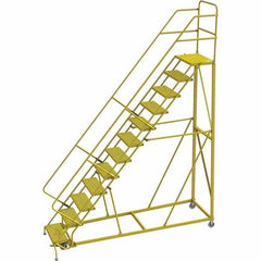 TRI-ARC - Rolling & Wall Mounted Ladders & Platforms Type: Stairway Slope Ladder Style: Forward Descent 50 Degree Incline - USA Tool & Supply