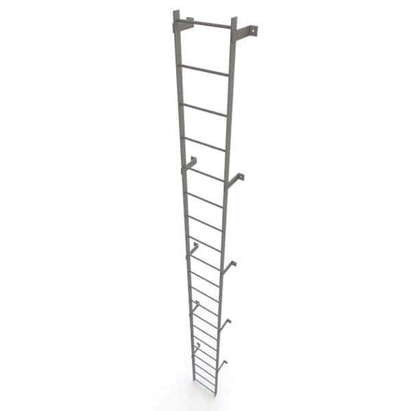 TRI-ARC - Rolling & Wall Mounted Ladders & Platforms Type: Fixed Ladder Style: Safety Cage - USA Tool & Supply