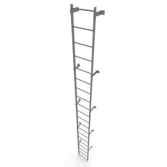 TRI-ARC - Rolling & Wall Mounted Ladders & Platforms Type: Fixed Ladder Style: Safety Cage - USA Tool & Supply