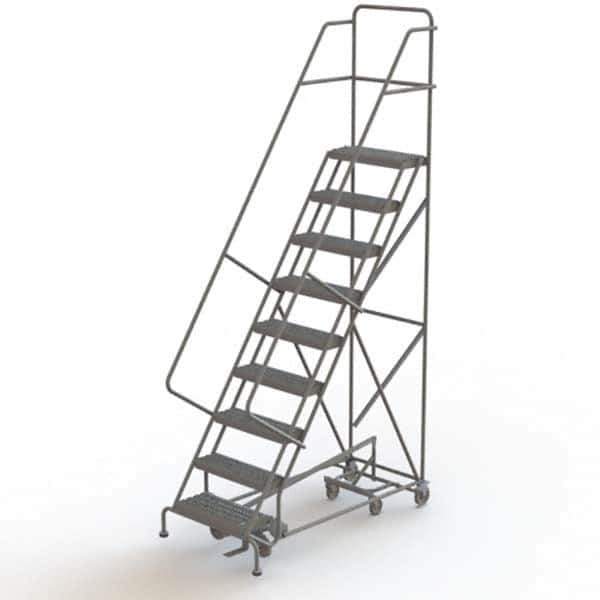 TRI-ARC - Rolling & Wall Mounted Ladders & Platforms Type: All-Directional Ladder Style: Forward Descent 50 Degree Incline - USA Tool & Supply