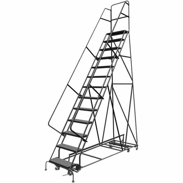 TRI-ARC - Rolling & Wall Mounted Ladders & Platforms Type: All-Directional Ladder Style: Rolling Safety Ladder - USA Tool & Supply