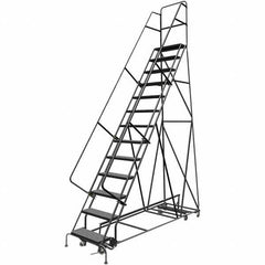TRI-ARC - Rolling & Wall Mounted Ladders & Platforms Type: All-Directional Ladder Style: Rolling Safety Ladder - USA Tool & Supply