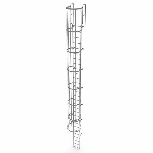 TRI-ARC - Rolling & Wall Mounted Ladders & Platforms Type: Fixed Ladder Style: Safety Cage - USA Tool & Supply