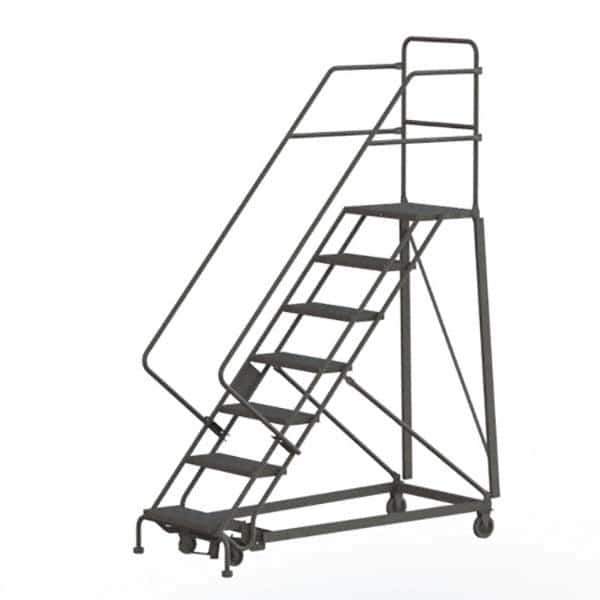 TRI-ARC - Rolling & Wall Mounted Ladders & Platforms Type: Stairway Slope Ladder Style: Rolling Safety Ladder - USA Tool & Supply