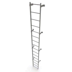 TRI-ARC - Rolling & Wall Mounted Ladders & Platforms Type: Fixed Ladder Style: Safety Cage - USA Tool & Supply