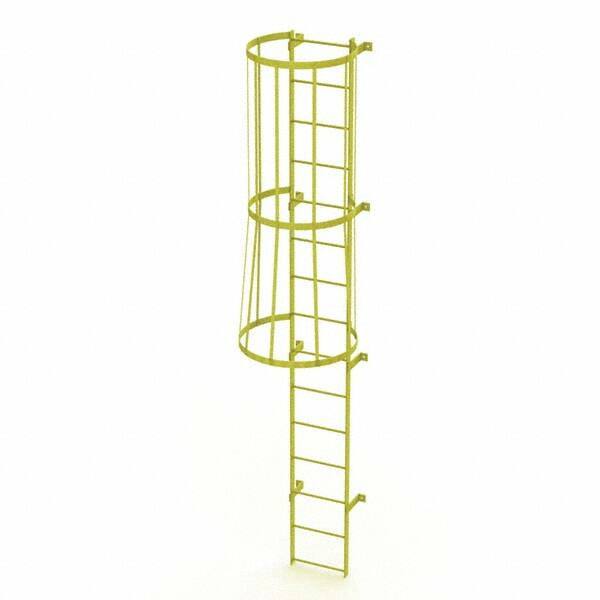 TRI-ARC - Rolling & Wall Mounted Ladders & Platforms Type: Fixed Ladder Style: Safety Cage - USA Tool & Supply